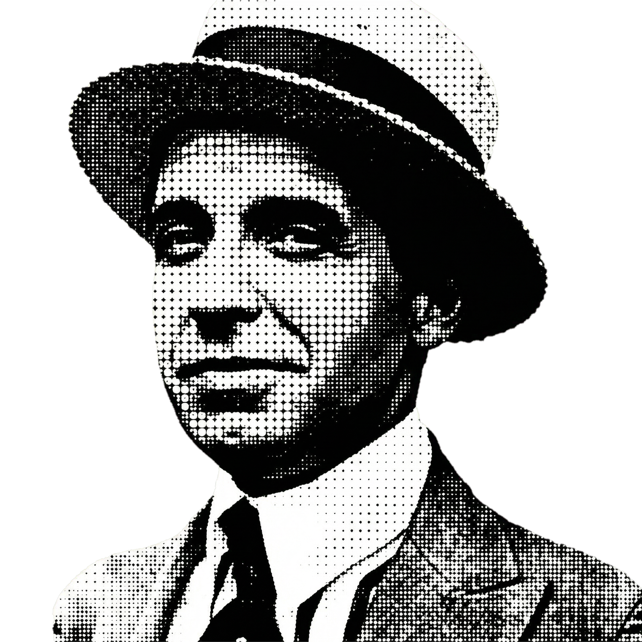 Charles Ponzi, halftone portrait